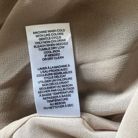 Elie Tahari Champagne sleeveless maxi Dress 12 event semi formal party resort - Picture 8 of 8